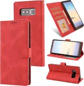 Voor Samsung Galaxy Note 8 Fantasy Klassiek Huidgevoel Kalfsleer Textuur Magnetische gesp Horizontale Flip PU lederen tas met houder & kaartsleuf & portemonnee (rood)