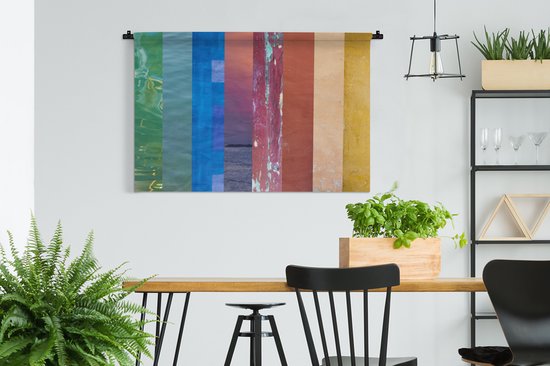Tapisserie Regenbogen - Arc-en-ciel en photos Tapisserie en coton 120x80 cm - Tapisserie avec photo