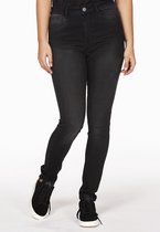 Yoek | Grote maten - dames jeans skinny - zwart