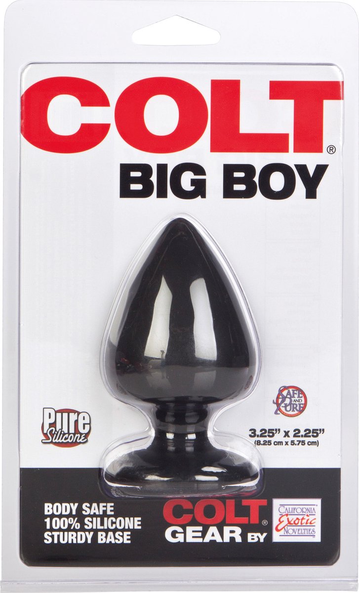 Colt - Big Boy - Klassieke Buttplug - Zwart
