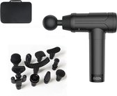 Professionele Massage Gun - 30W - 3 Uur Batterij - USB C - Inclusief 11 Opzetstukken - Massage Pistool - Sport en Spier Massagepistool - Batterij Indicator - Krachtpatser - Zwart