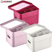 Herzberg HG-OKY676: 2 Layer Multipurpose Organizer Box Purple