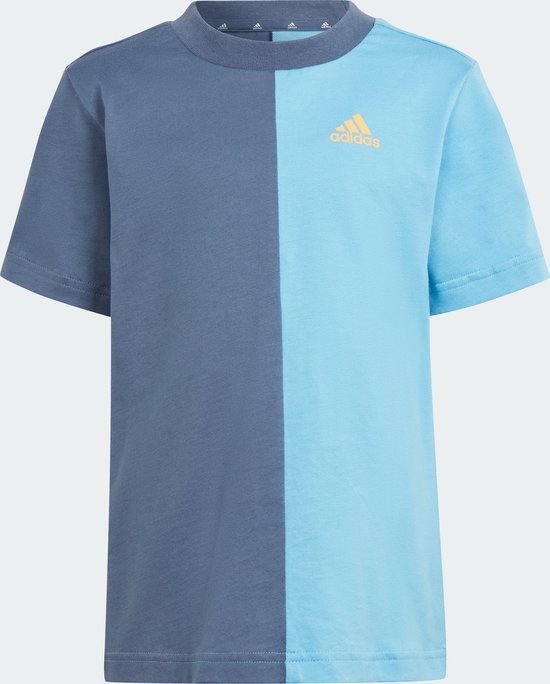 adidas Sportswear Essentials Colorblock T-shirt Set Kids - Kinderen - Blauw- 104