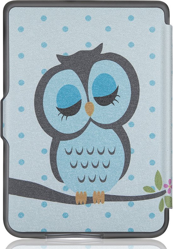 Hoesje Geschikt voor Kobo Clara HD Hoes Book Case - Hoes Geschikt voor Kobo Clara HD Hoesje Book Cover Met Screenprotector - Uil van Hoesje  — afbeelding 5