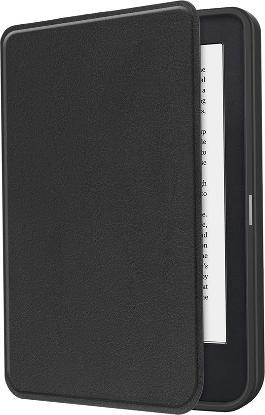 Hoesje Geschikt voor Kobo Clara 2E Hoesje Luxe Bescherm Case Met Screenprotector - Hoes Geschikt voor Kobo Clara 2E Hoes Book Cover - Zwart van Hoesje  — afbeelding 4