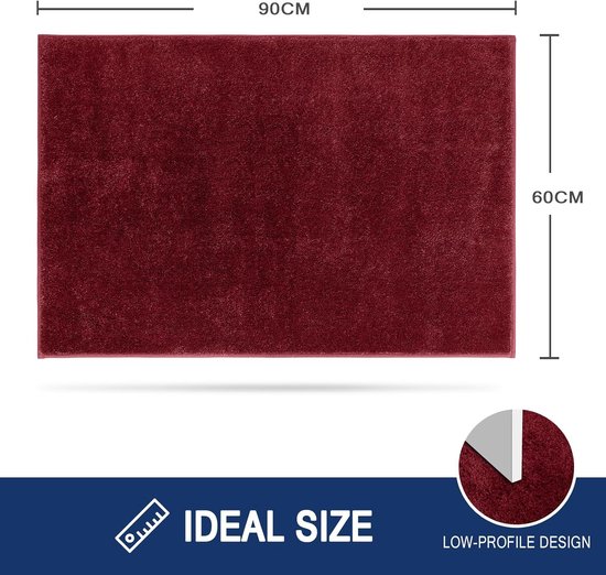 Cekene Deurmatten binnen wasbare antislip 60 x 90 cm hondendeurmat