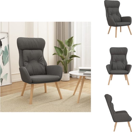 vidaXL Relaxstoel X Fauteuil - 70 x 77 x 94 cm - Dik gevoerd - stabiel - Fauteuil