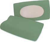 Schlafgut Pure flexible Kussensloop S-XL 665 Green Mid