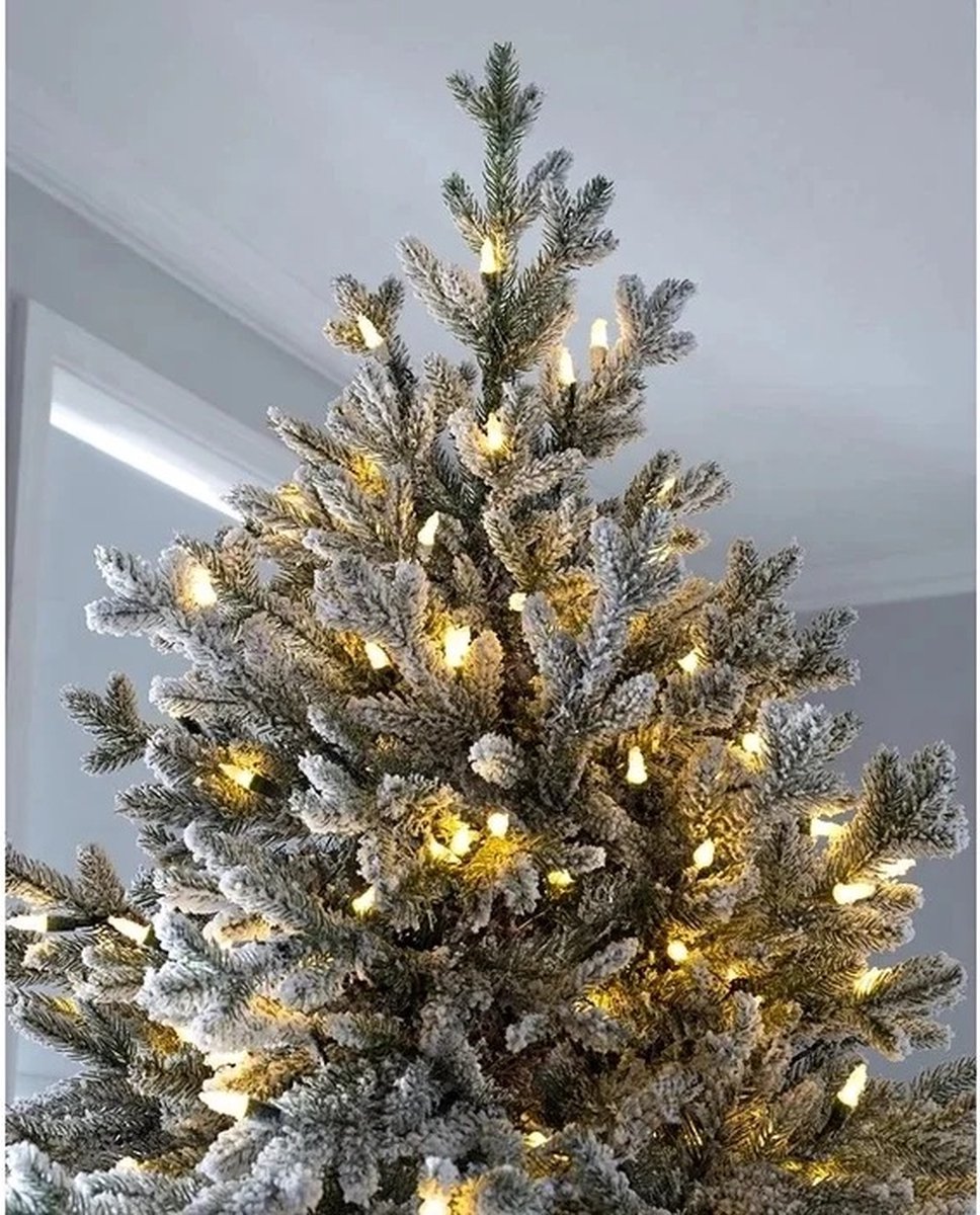 Kunstkerstboom 180 cm met LED-verlichting - Kerstboom - Kerstdecoratie