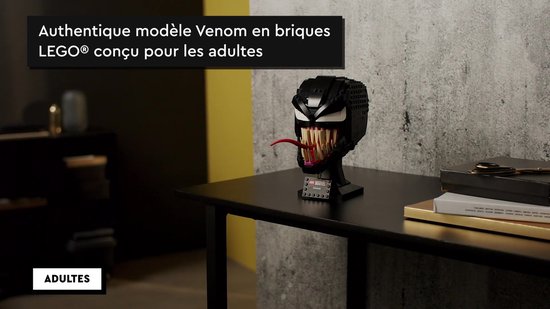 LEGO Marvel 76187 Venom, Kit de Construction, Masque, Casque de