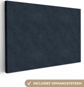Toile Peinture Cuir - Blauw - Peau Animale - 60x40 cm - Décoration murale