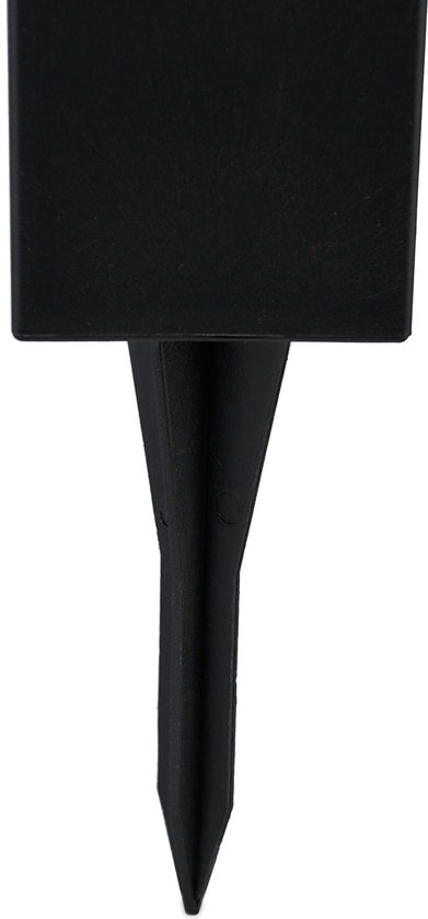 Lampes de jardin solaires Relaxdays - lot de 8 - blanc froid - étanche - capteur crépusculaire - 41x6x6 cm - noir - Pack de 8