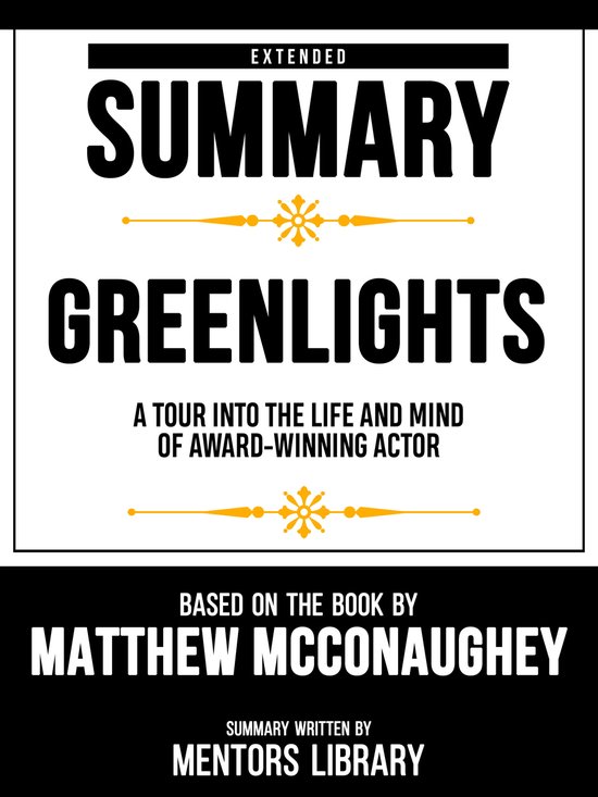 Extended Summary Greenlights A Tour Into The Life And Mind Of Award
