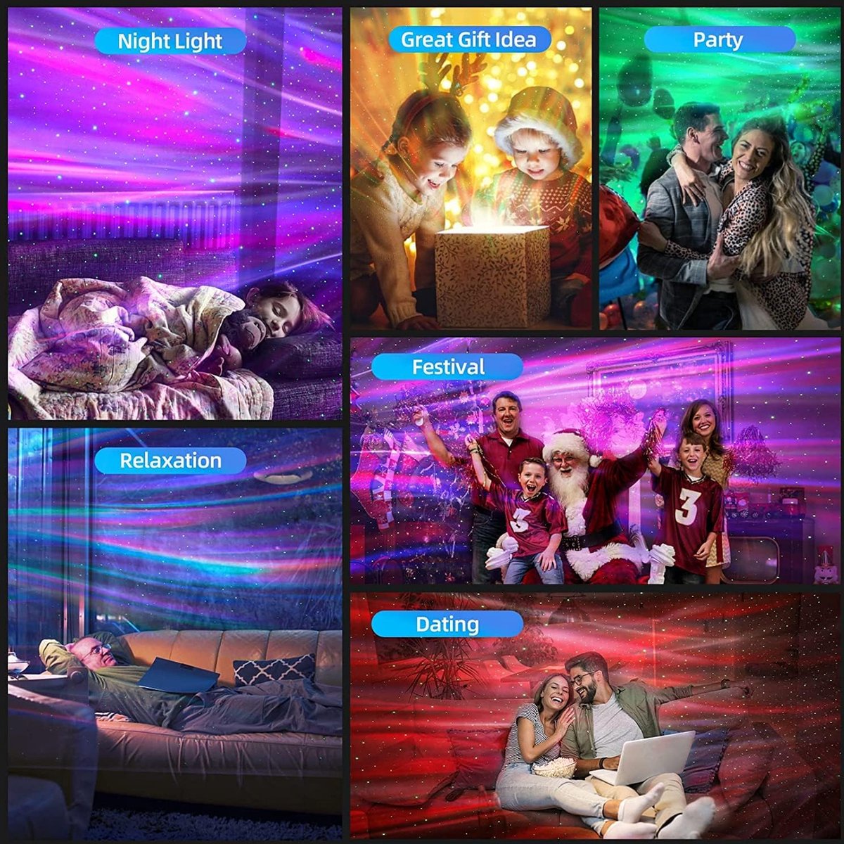 Sterren Projector - Galaxy Projector - Sterrenhemel Projector - LED - Star Projector – foto 4