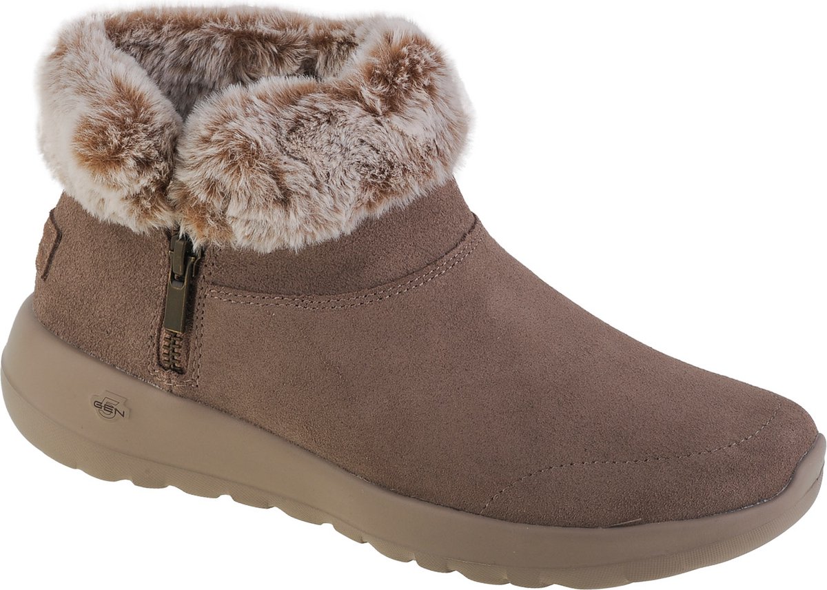 Skechers On The Go Joy-Savvy 144003-DKTP, Vrouwen, Bruin, Laarzen,Sneeuw laarzen, maat: 36