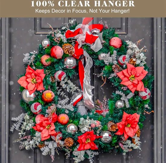 24 Stuks Kerst Ornament Ankers - Siliconen Haken Rood Groen Voor Kerstboom