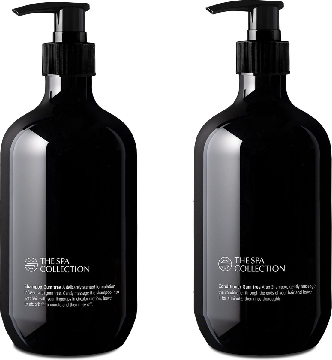 Goedkoopste The Spa Collection Gum Tree - Shampoo Conditioner - 475 ml stijlvolle zwarte pompfles - Set van 2 stuks