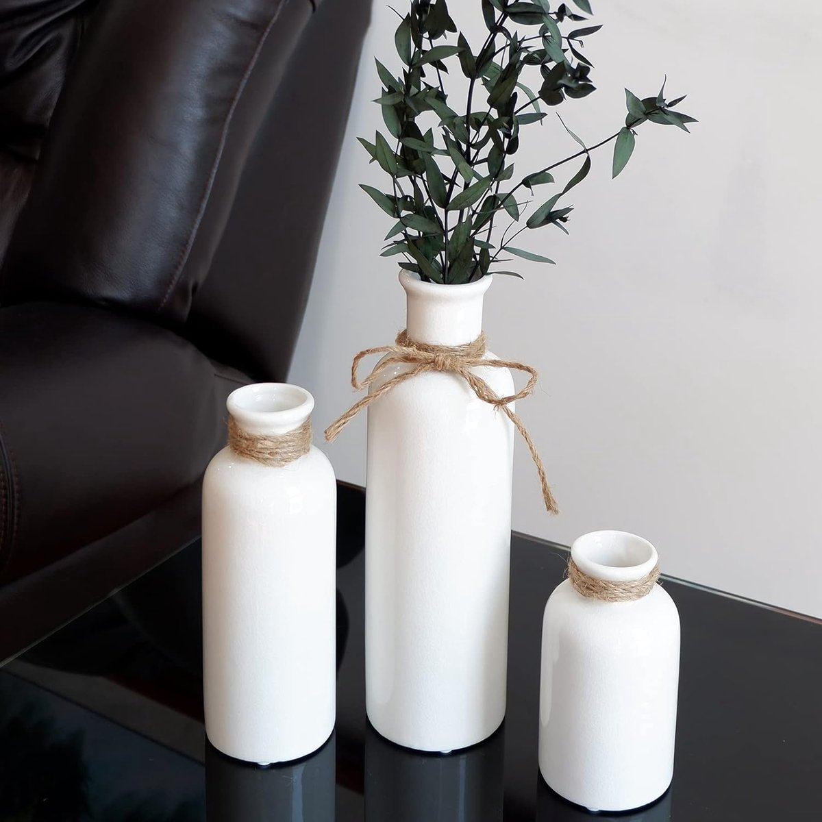 OLOTU Vaas Chinese Stijl De Vaas Witte Keramische Bloemenvazen Handgeschilderde Lotus Vaas Home Restaurant Salontafel Desktop Decoratie Middelpunt OLOTU Vaas Chinese Stijl De Vaas Witte Keramische Bloemenvazen Handgeschilderde Lotus Vaas Home Restaurant Salontafel Desktop Decoratie Middelpunt