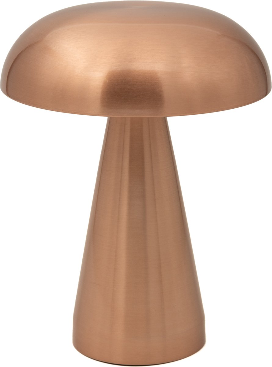Luxus Europe - Draadloze Tafellamp Touch - Sofia - Rosé - 21cm - Tafellamp Slaapkamer - Decoratieve tafellamp - Oplaadbaar - Dimbaar