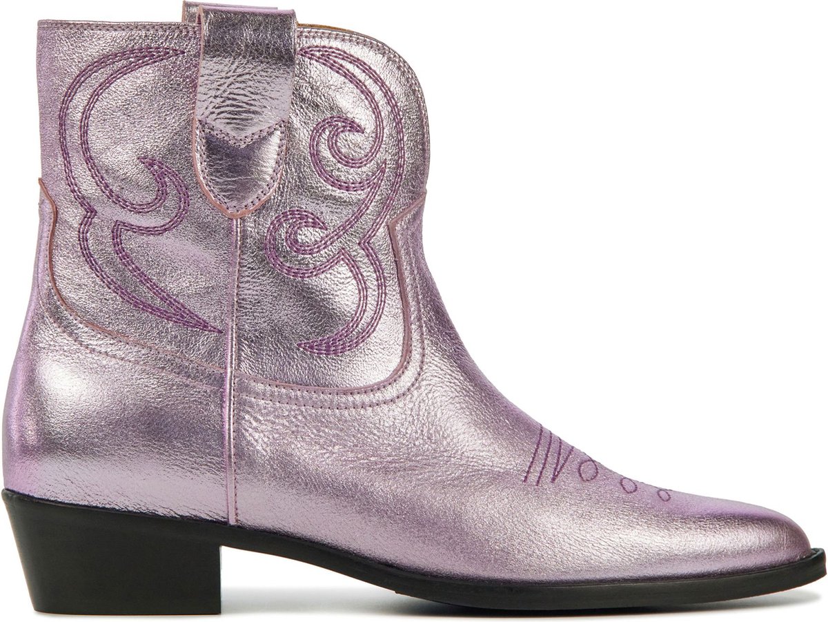 Toral Cowboylaarzen Dames - Laarzen / Damesschoenen - Leer - Puja - Lila - Maat 36