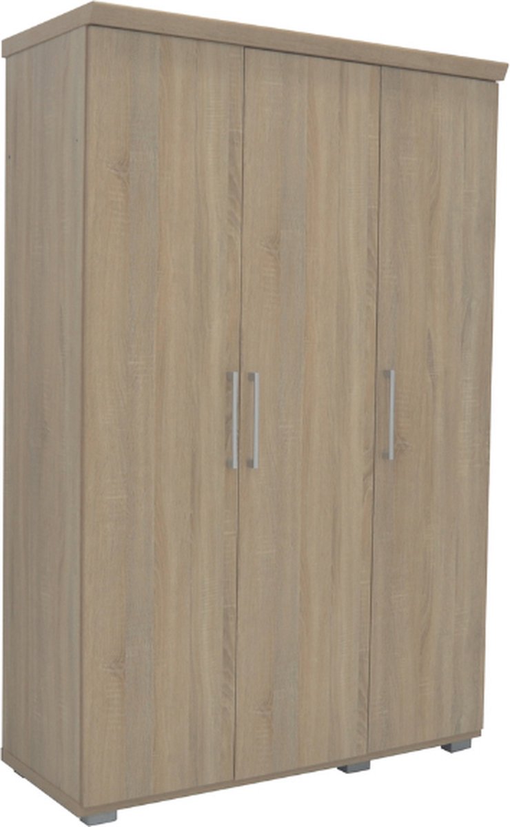 Rousseau Kledingkast Mike Sonoma – 3 Deuren – 120 x 52 x 183 cm - Rousseau Bruin