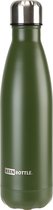 Keenbottle - Drinkfles - 500ml - Herbruikbaar en Antilek - Leger Groen - RVS - waterfles