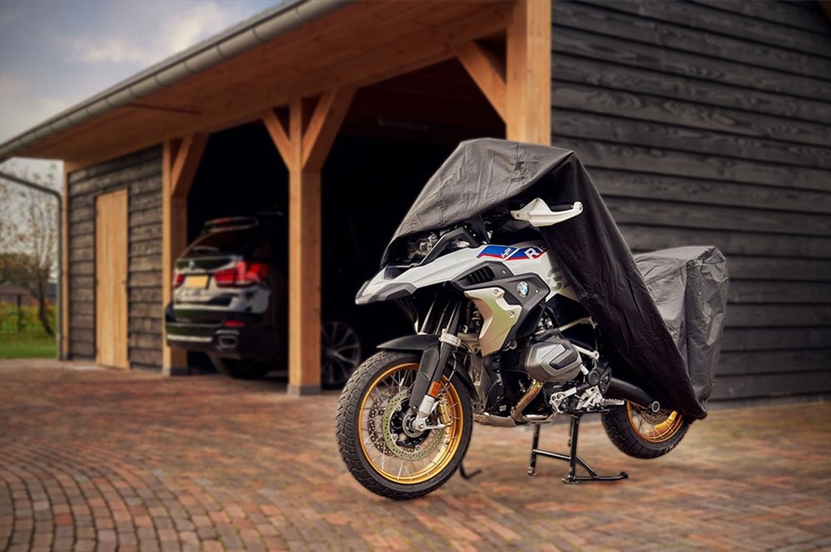 ALFA Motorhoes Buiten – Waterdichte Motor Cover – Regen- & Weerbestendig – Met kentekenvenster – Maat M – DS COVERS