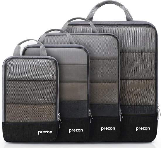 Narwey Set van 6 Compressiekubussen voor rugzak en koffers, gestreepte reisorganizer voor handbagage, essentiële reistas voor vrouwen en meisjes (dambord grijsblauw Narwey Set van 6 Compressiekubussen voor rugzak en koffers, gestreepte reisorganizer voor handbagage, essentiële reistas voor vrouwen en meisjes (dambord grijsblauw