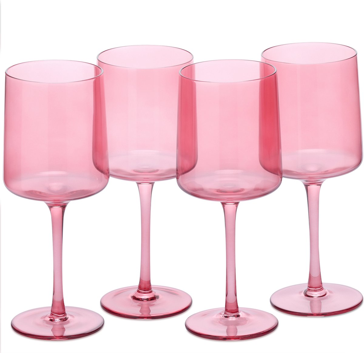 Vintage wijnglazen met turkooizen voet - set van 6 - Froufrou's