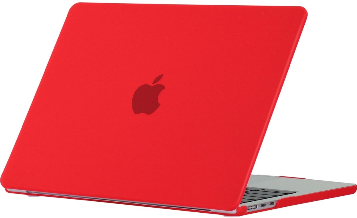 Mobigear Laptophoes geschikt voor Apple MacBook Air 15 Inch (2023-2025) Hoes Hardshell Laptopcover MacBook Case | Mobigear Matte - Rood - Model A2941 / A3114 / A3241