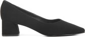 Peter Kaiser Dames Pumps / Damesschoenen - Suède - Blokhak hoogte 4,5 cm - 48401 - Zwart - Maat 42