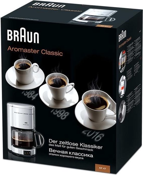 Overige kenmerken - Braun KF 47/1 - Braun Aromaster KF47 - Koffiezetapparaat - Wit