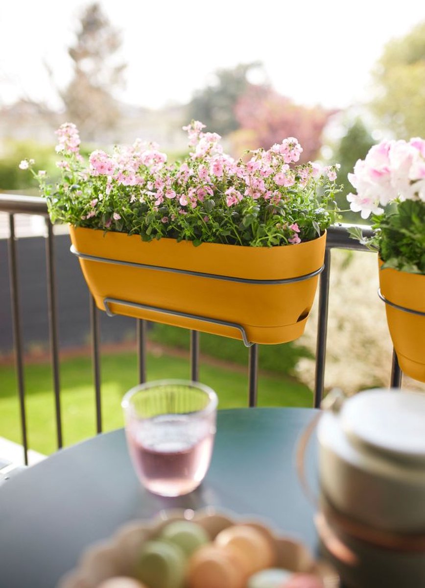 Elho Vibia Campana Balcony Planter Allin1 70 - Planter for Balcony