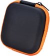 Oortjes opberg hoesje - Case - Etui - Organizer - Voor oordopjes en laadkabels - USB - Oranje