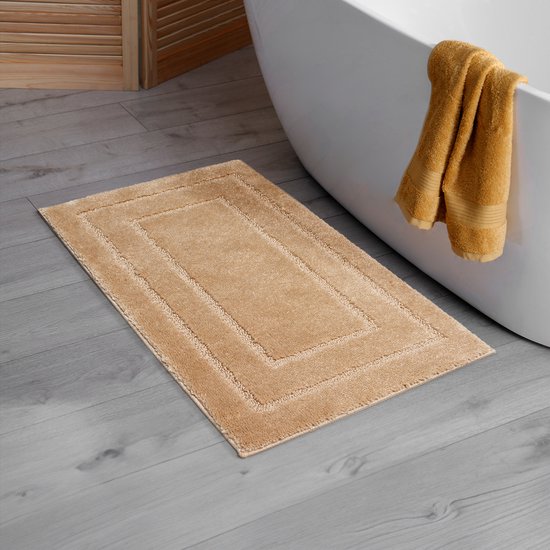 ontinny Badkamertapijten, 50 x 81 cm, zwart, wit, zacht, absorberend, schattig badmat voor op de grond, machinewasbaar, antislip, douche, toilet, decoratie, pluche badmat tapijten