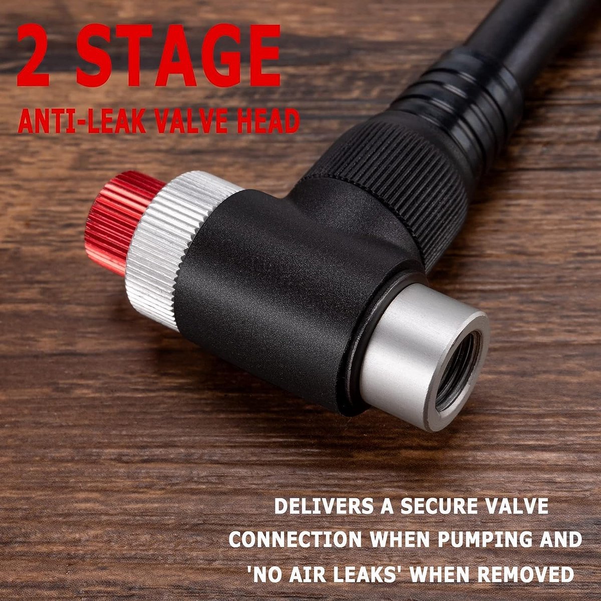 Pompe Haute Pression 3-en-1 VTT – 300 PSI Pour Fourche, Amortisseur Et Pneus, Avec Manomètre