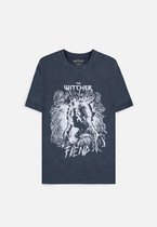 The Witcher - Fiend Heren T-shirt - 2XL - Blauw