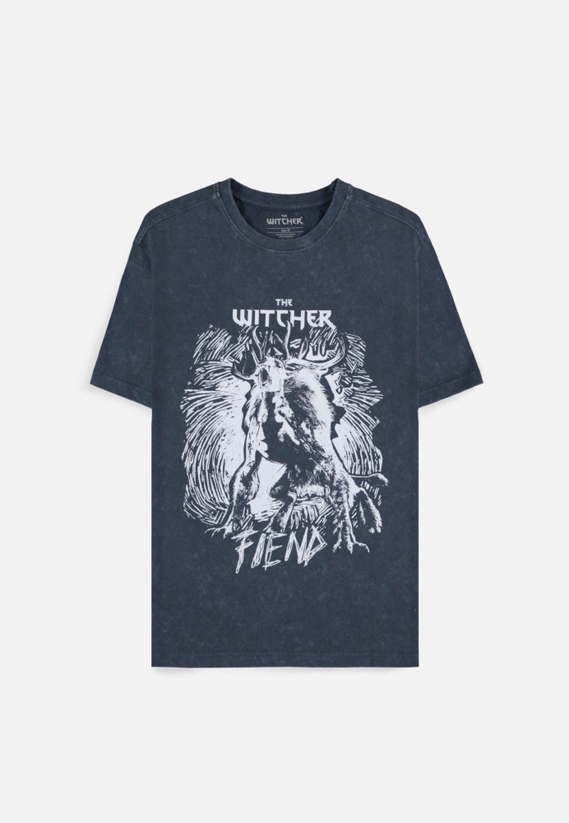 The Witcher Fiend T-shirt blauw XXL