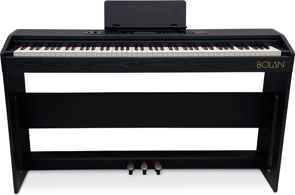 Bolan CP-1 digitale piano zwart - home piano met meubel - beginnerspiano - elektrische piano 88 toetsen