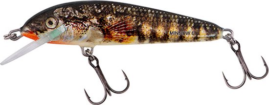 Salmo Minnow 7cm Sinking Holo Real Minno | Kunstaas — afbeelding 3