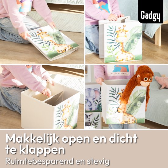 SOCOHOME Jute Opbergmanden, Natuurlijk Linnen Geweven Organizer Box