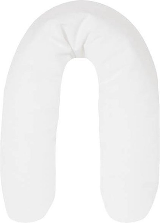 Polydaun Voedingskussen - Katoen - 35x170 cm - Wit