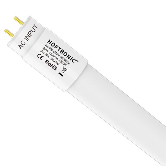 25x LED T8 tube 150 cm 24 Watt 2640lm 4000K Sans scintillement avec démarreur