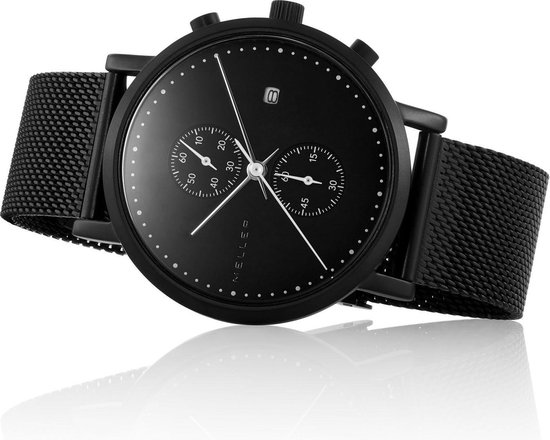 bol.com | makonnen all black Mannen Quartz horloge