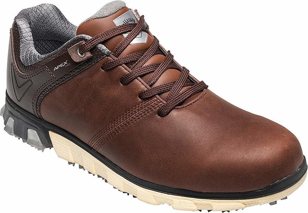 PORTMANN Heren Golfschoenen Klassieke Spikeless Design Premium Leer