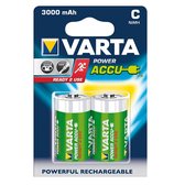 Bol.com Varta oplaadbare batterijen Batterij NiMH C/LR14 1.2 V 3000 mAh R2U 2-blister aanbieding