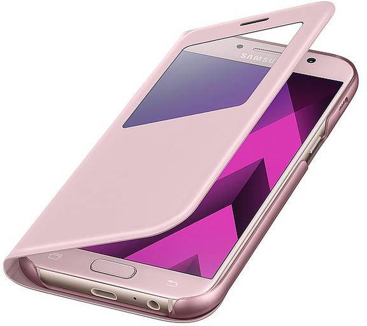 Samsung S-view cover - roze - voor Samsung Galaxy A5 2017