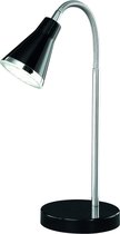 LED Bureaulamp - Trion Arora - 3W - Warm Wit 3000K - Rond - Glans Zwart - Kunststof - BSE