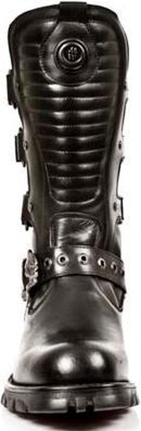 New Rock Laarzen -41 Shoes- M-7604-S1 Zwart/Zilverkleurig