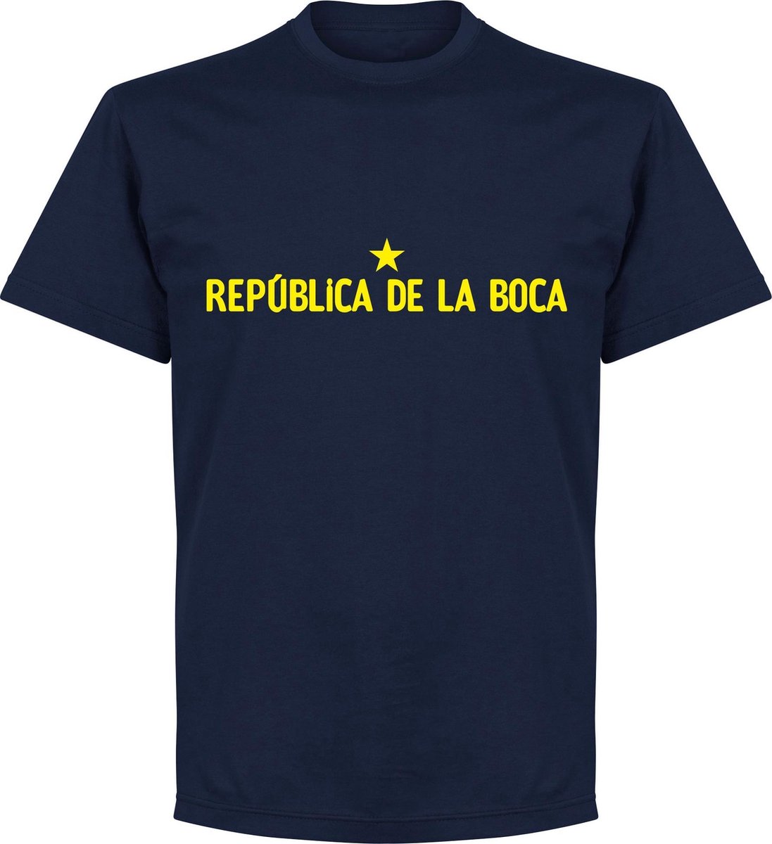 Republica De La Boca Slogan T-Shirt - Navy - M